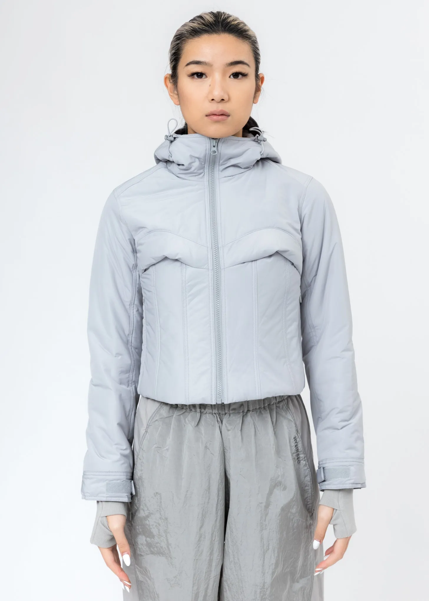 Light Grey Quill Padded Jacket