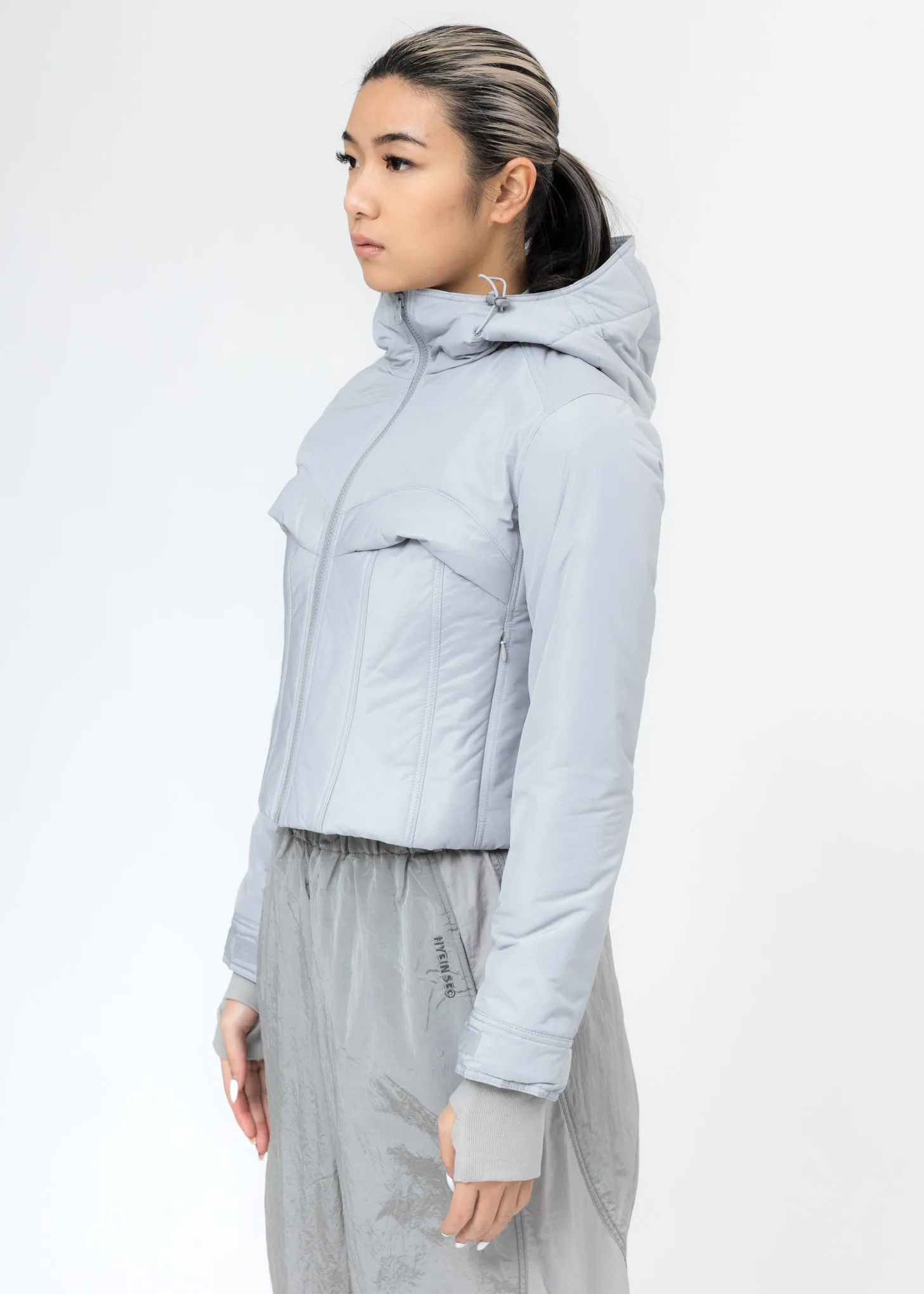Light Grey Quill Padded Jacket