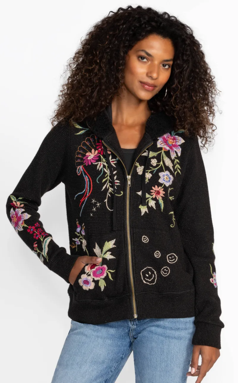 Metallic Thermal Zip Up