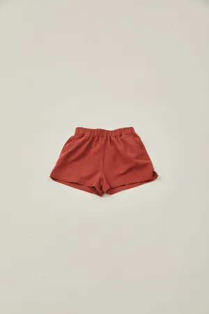 Mini Relaxed Shorts in Sienna