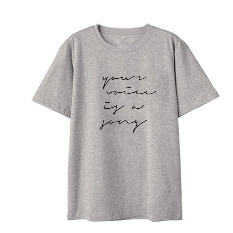 Monsta x Kpop shirts t-shirt Letter Korean  men women new funny t shirts .