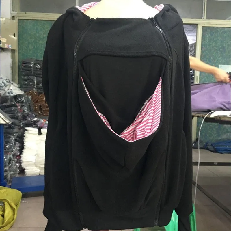 Multifunction Warm Mothers' Kangaroo Hoodie