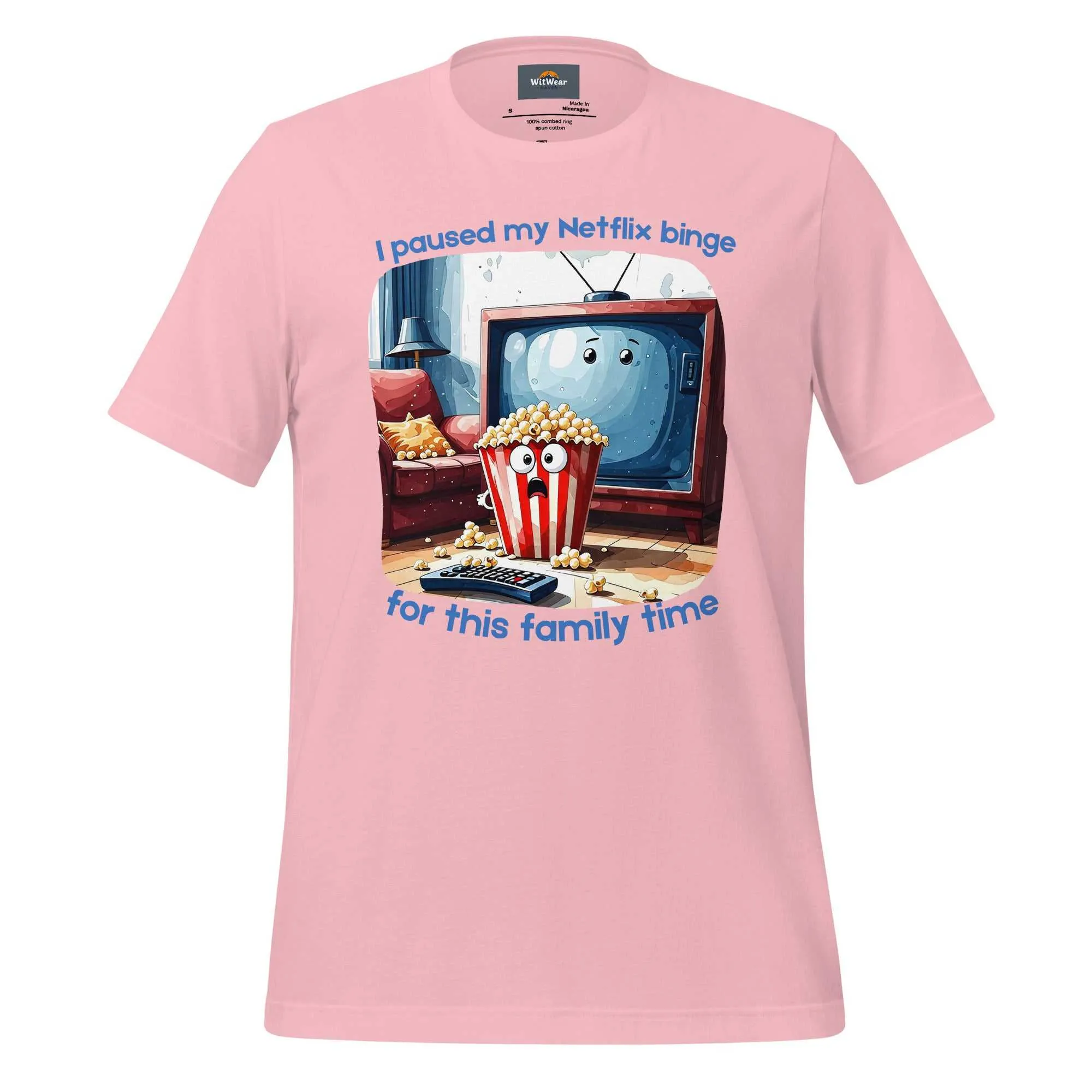 Netflix Binge T-Shirt - Family Time Humor Tee