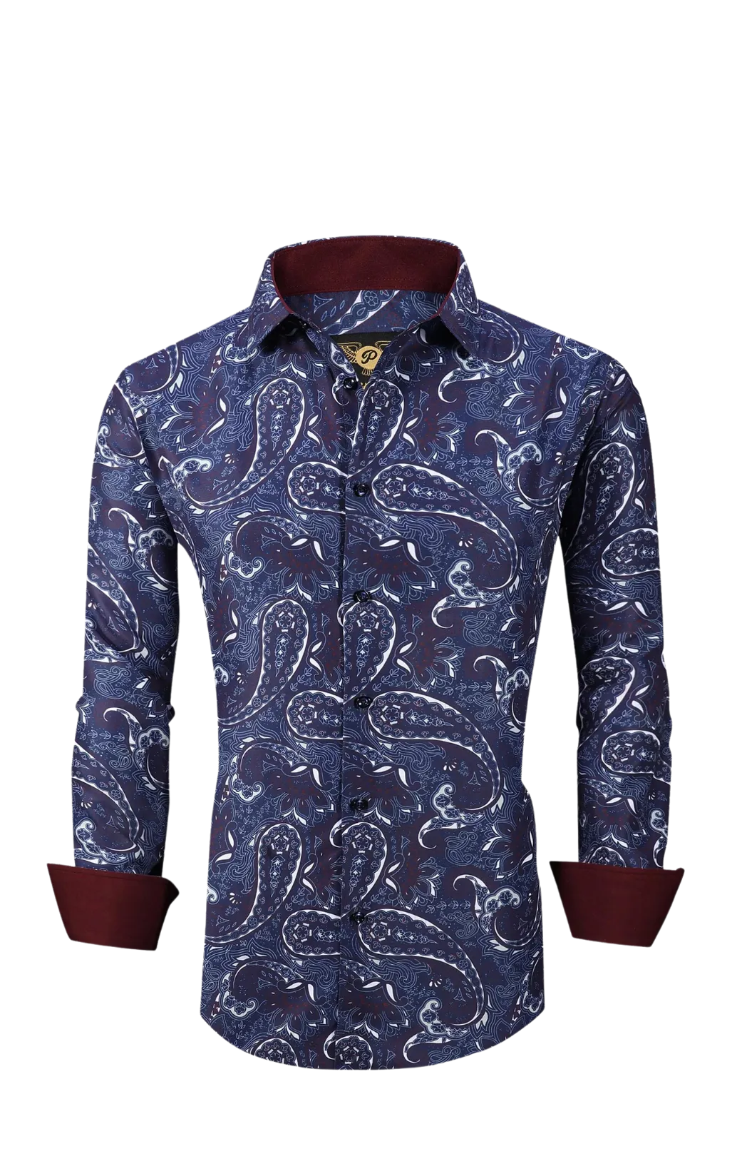 PREMIERE SHIRTS: BLUE PAISLEY