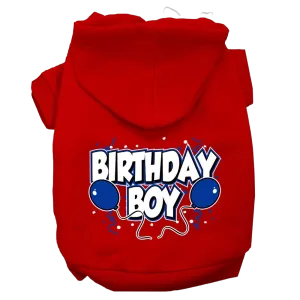 "Birthday Boy" Screen Printed Hoodie for Dogs & Cats - Soft and Warm Pet Apparel