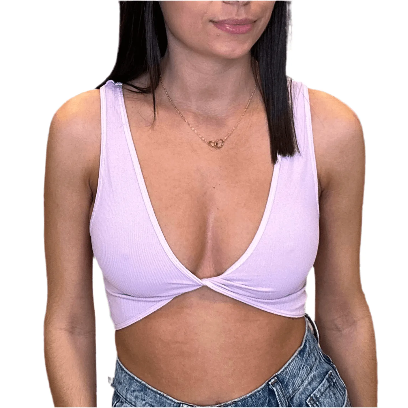 Reversible Twist Bra Top - Fair Orchid