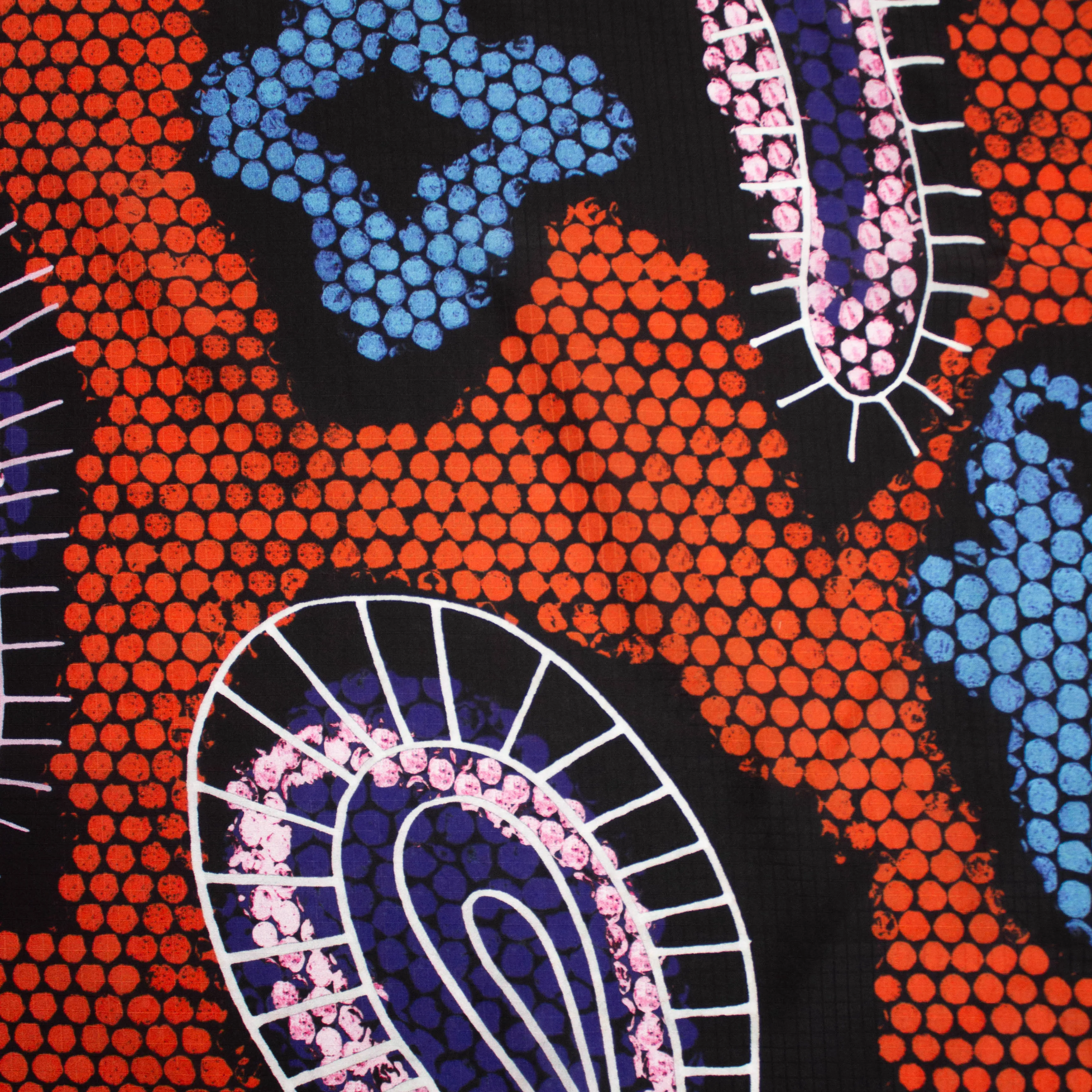 Rihan Orange Paisley Printed Silk