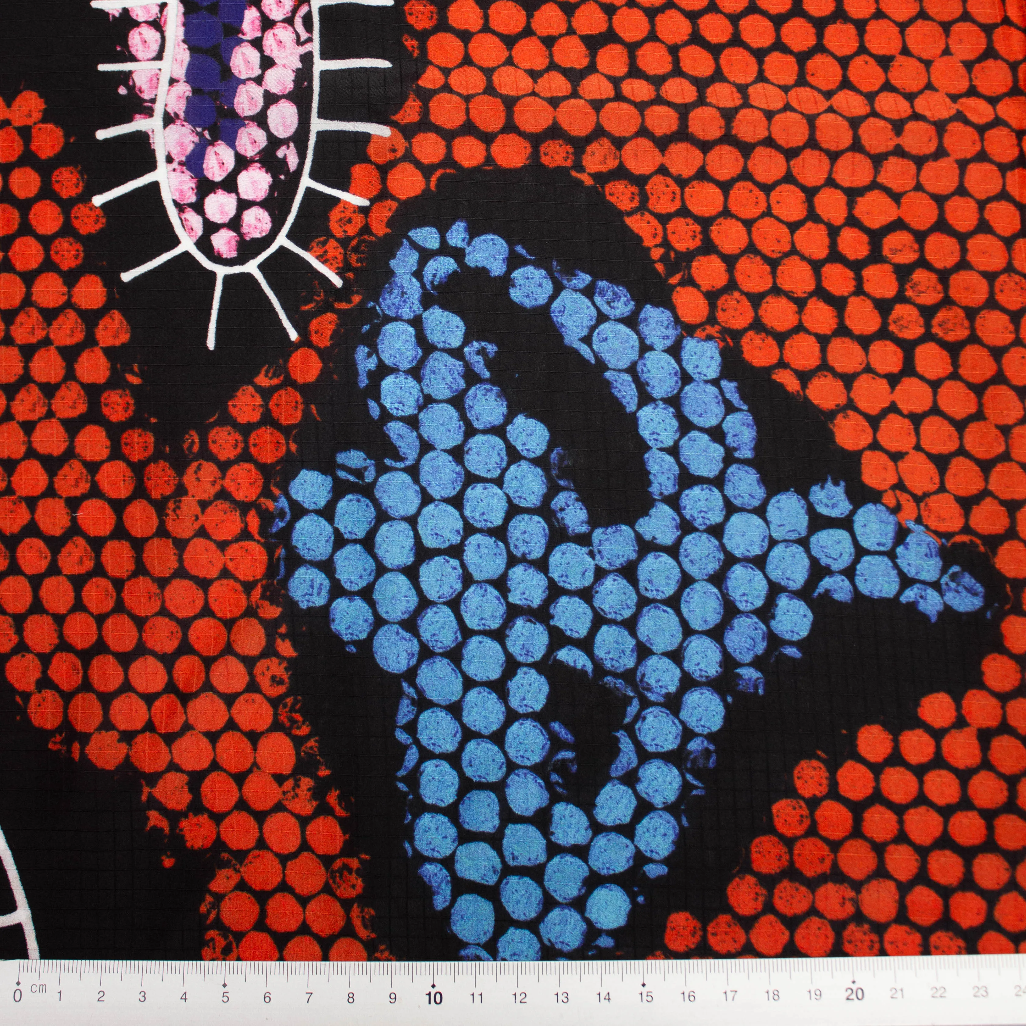Rihan Orange Paisley Printed Silk
