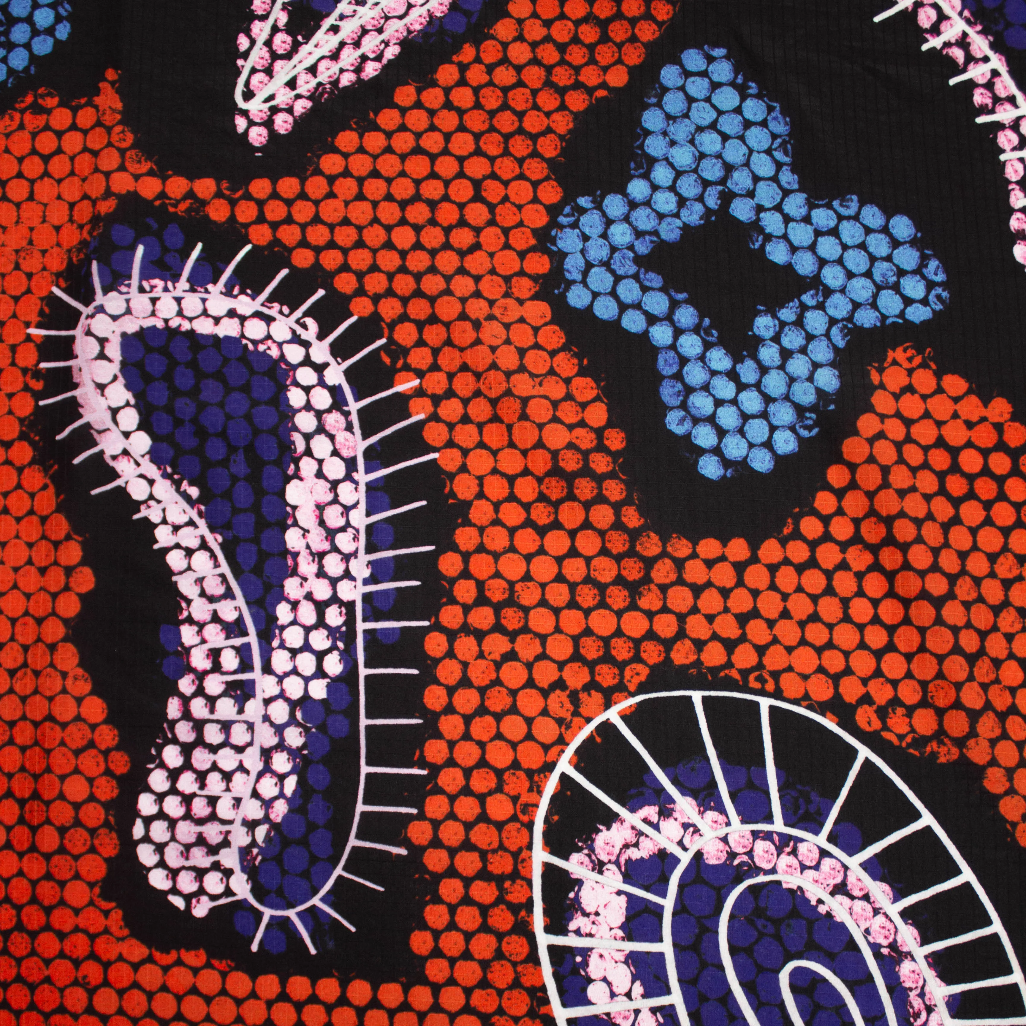 Rihan Orange Paisley Printed Silk