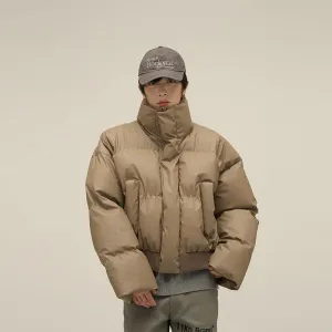 Short Stand Collar Puffer Jacket