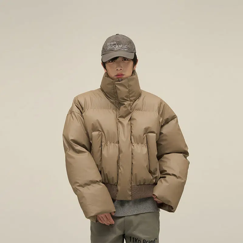 Short Stand Collar Puffer Jacket