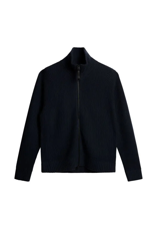 Skyler Wool Blend Zip Cardigan