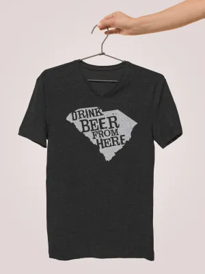 South Carolina Drink Beer From Here® - V-Neck Craft Beer shirt
