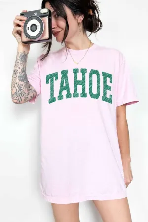 Tahoe California Nevada Oversized Graphic Tee