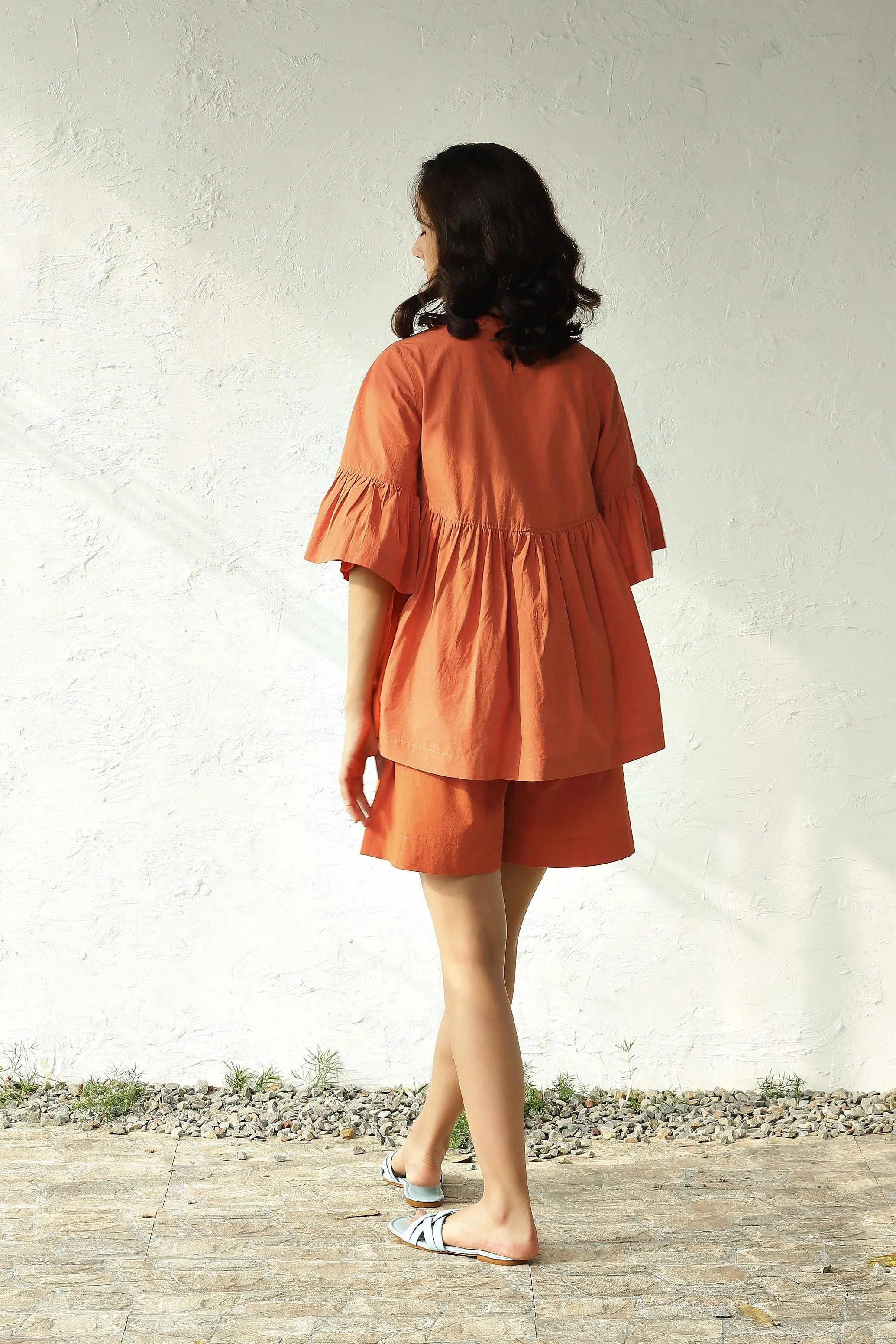 Tangerine Ease Poplin Duo