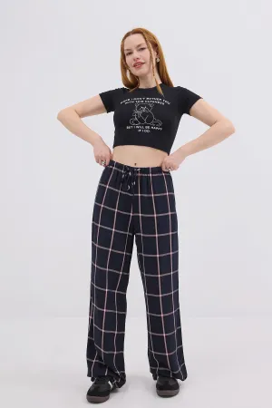 Teddy Bear Printed Crop T-Shirt