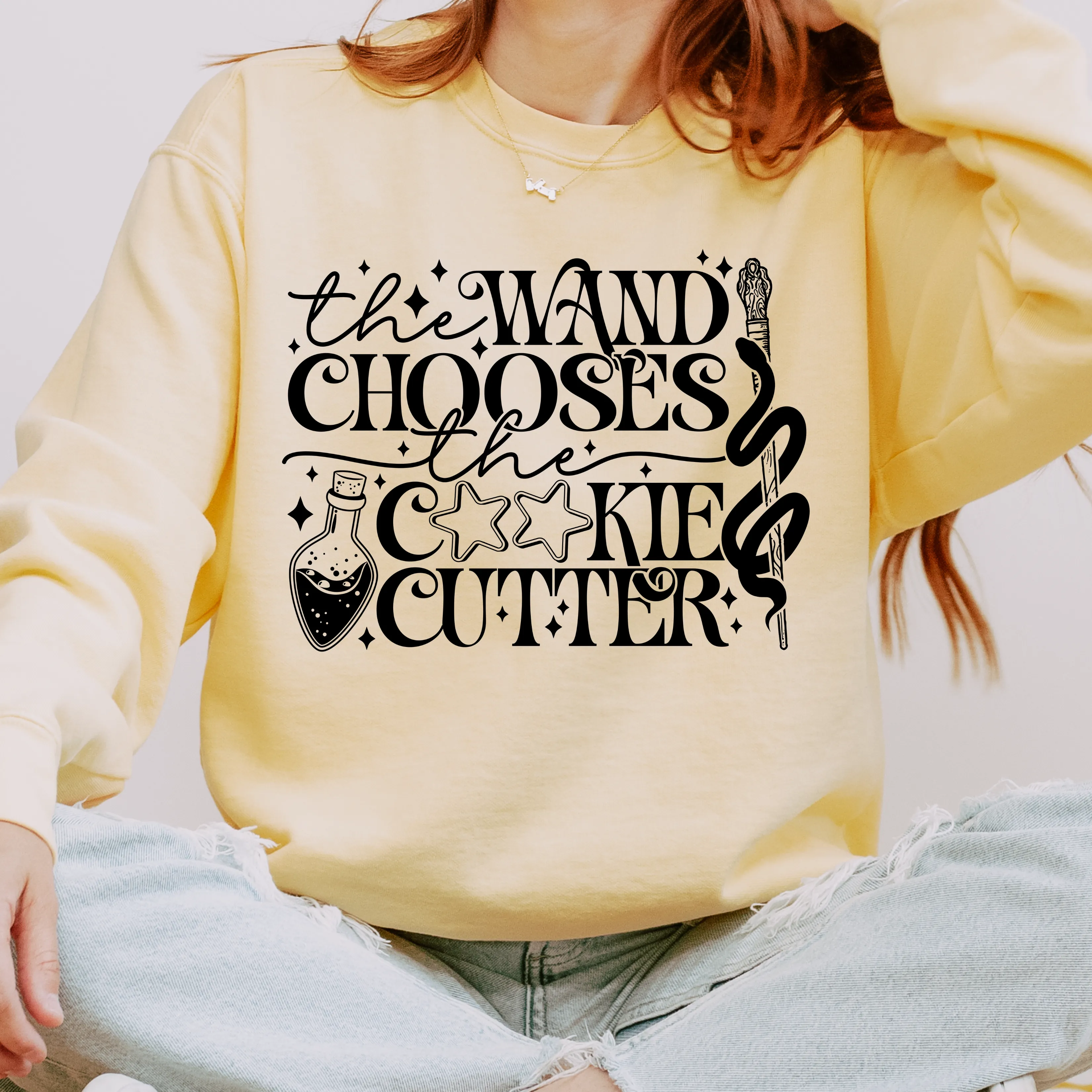 The Wand Chooses [Black Design] - Sweater