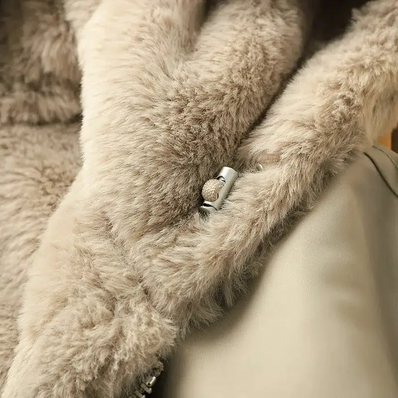 Velvet Fleece Hooded Bomber Jacket