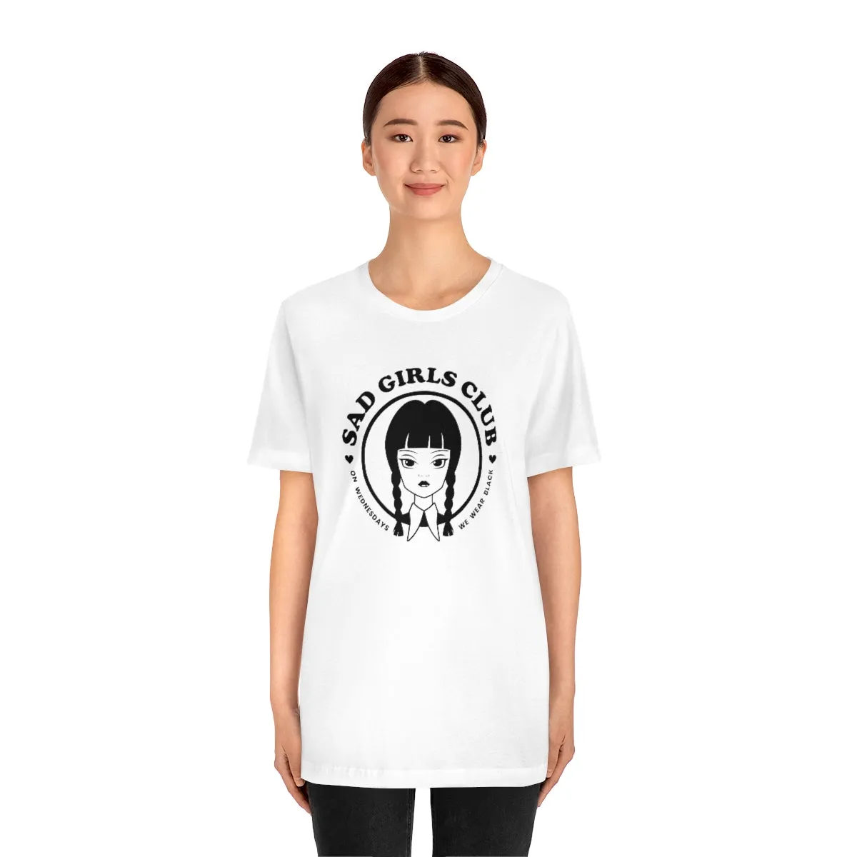 Wednesday Addams Sad Girls Club Soft Tee