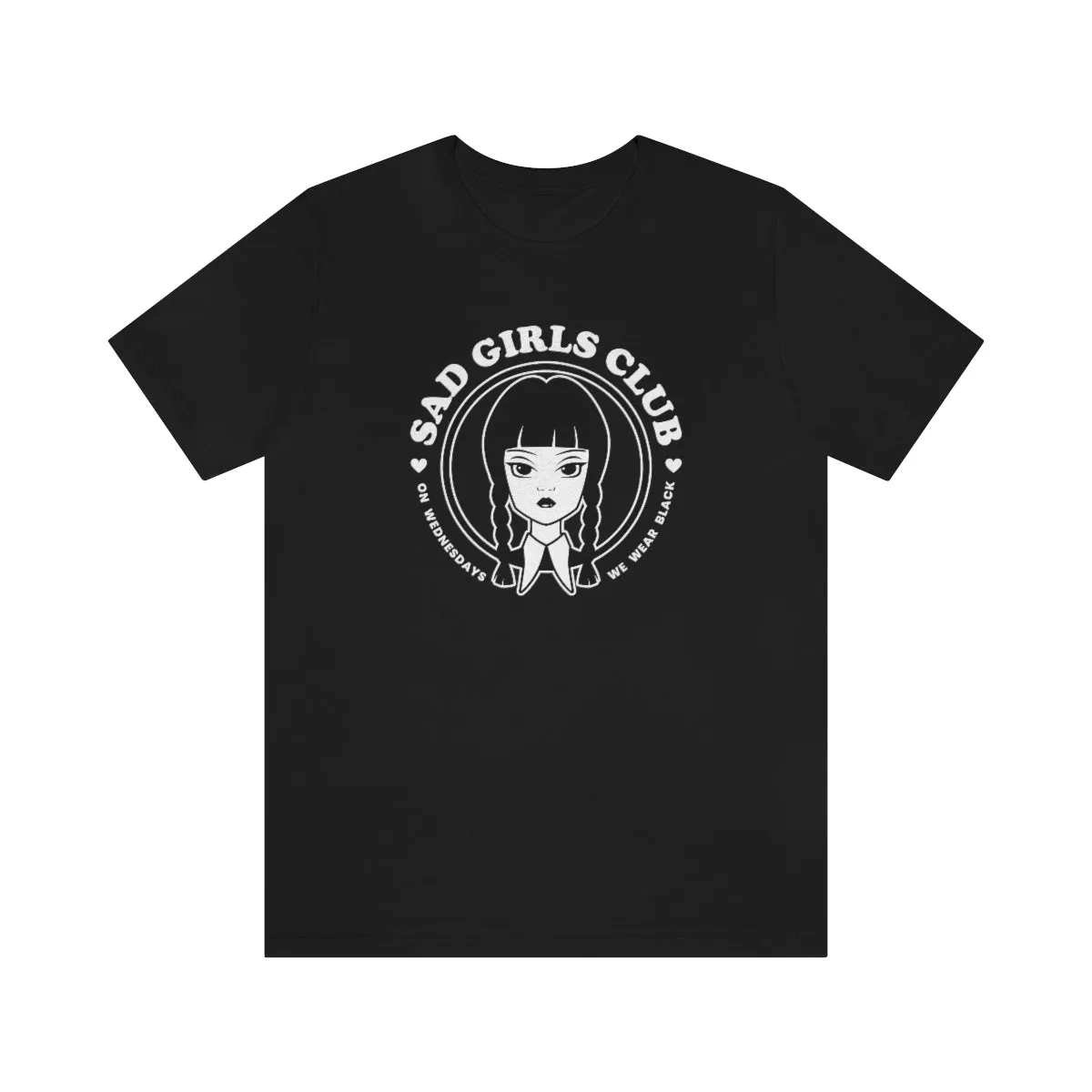 Wednesday Addams Sad Girls Club Soft Tee