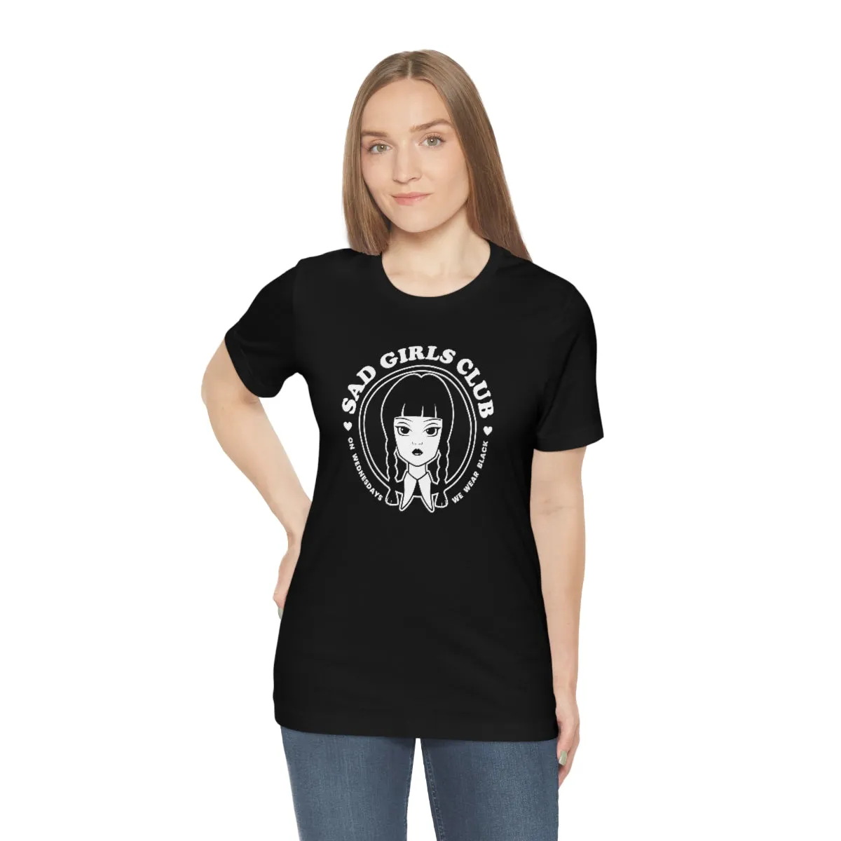 Wednesday Addams Sad Girls Club Soft Tee