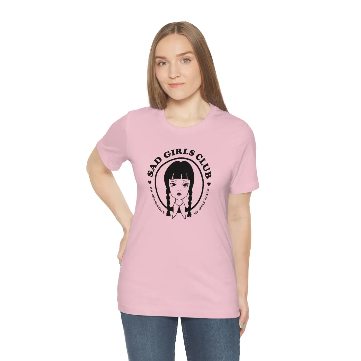 Wednesday Addams Sad Girls Club Soft Tee