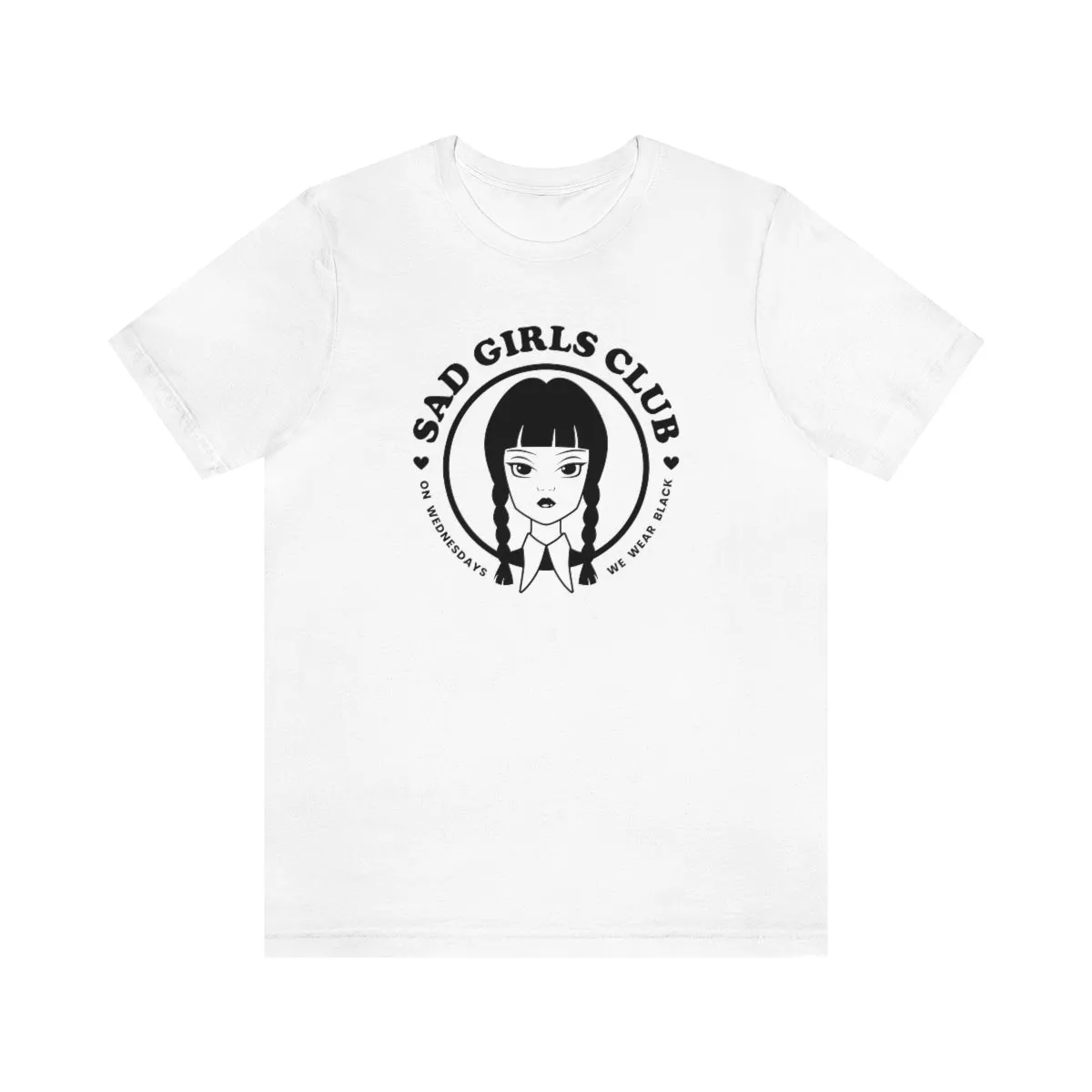 Wednesday Addams Sad Girls Club Soft Tee
