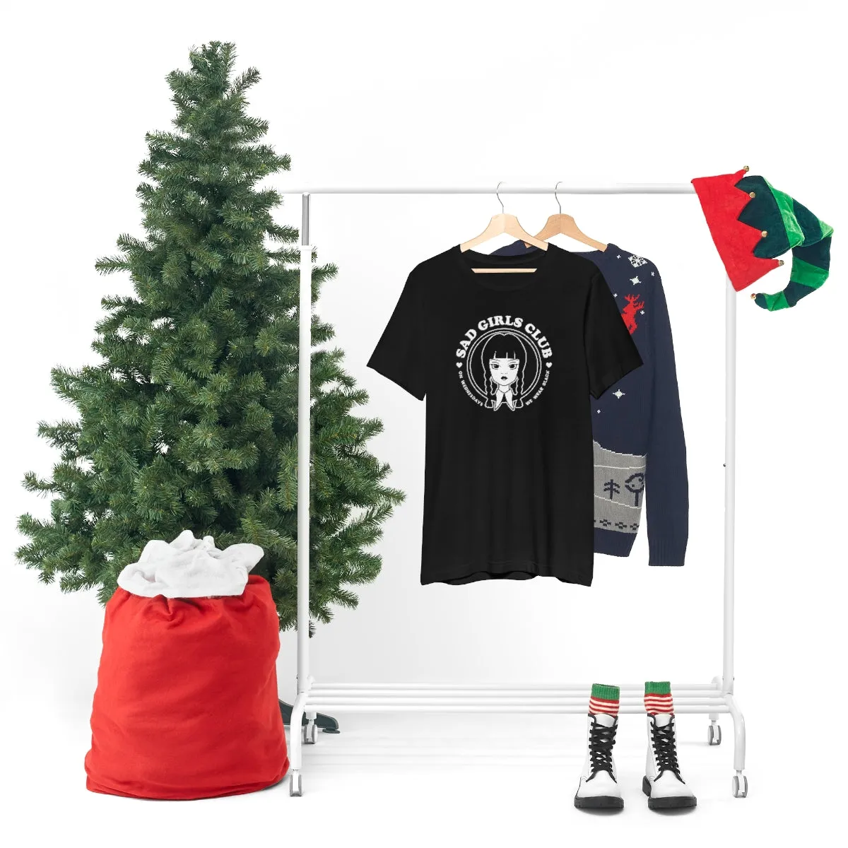 Wednesday Addams Sad Girls Club Soft Tee