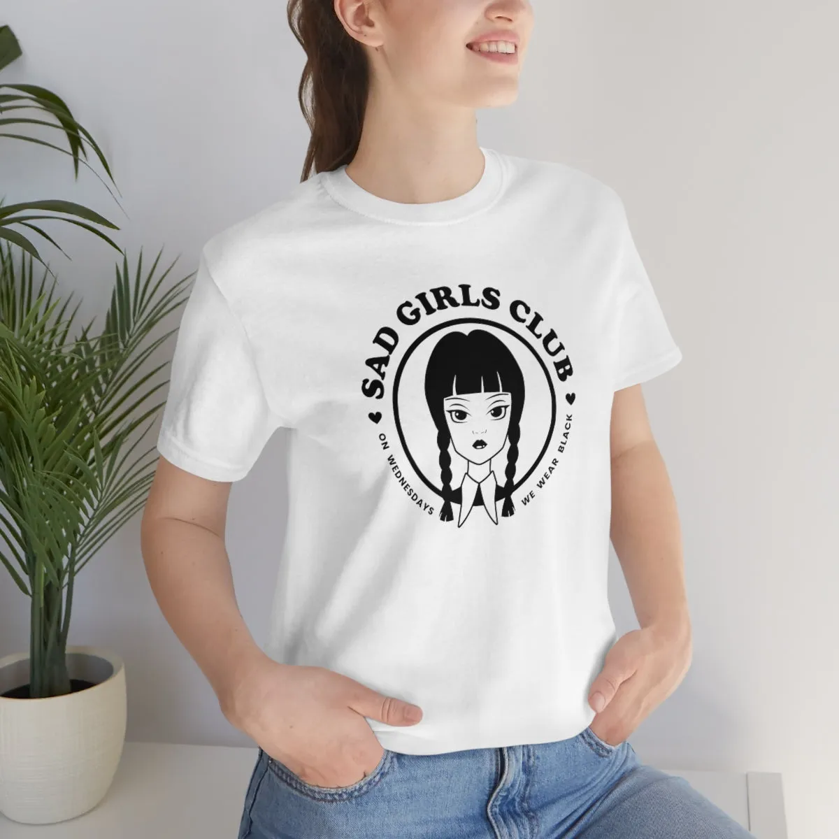Wednesday Addams Sad Girls Club Soft Tee