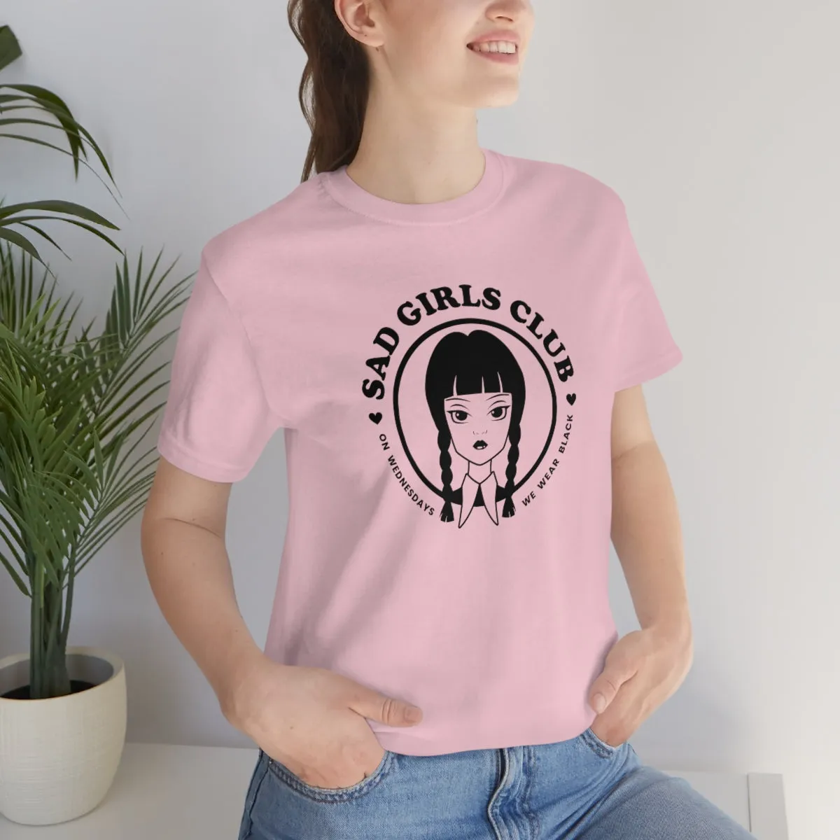 Wednesday Addams Sad Girls Club Soft Tee