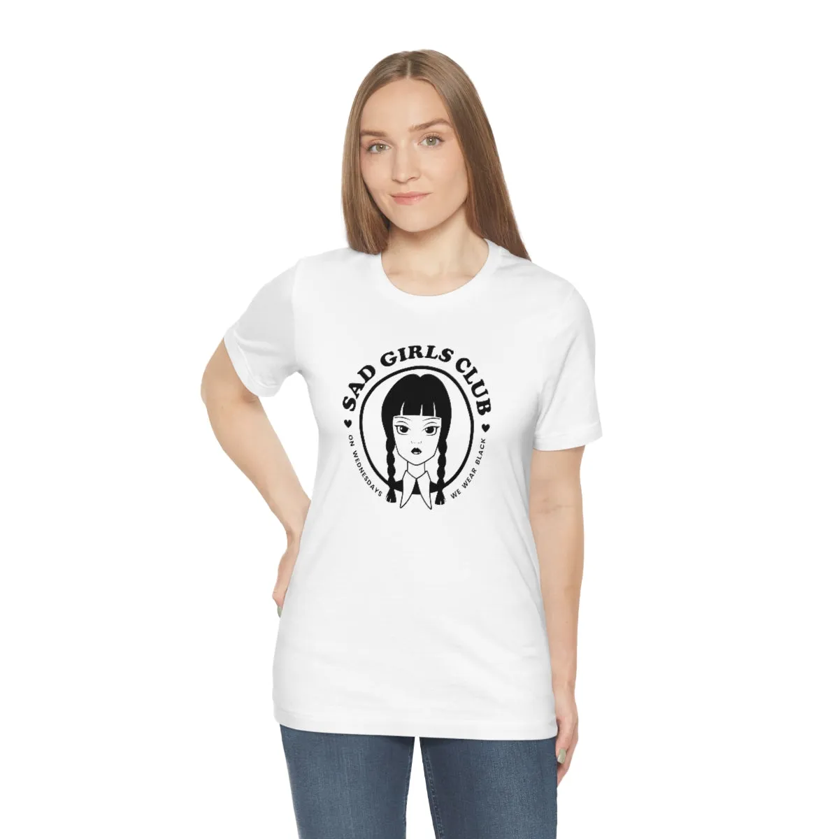 Wednesday Addams Sad Girls Club Soft Tee