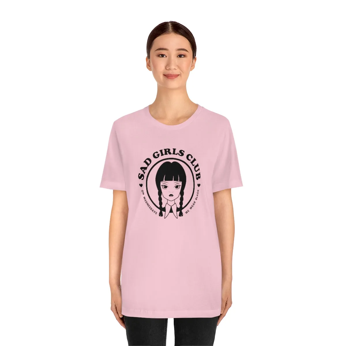 Wednesday Addams Sad Girls Club Soft Tee