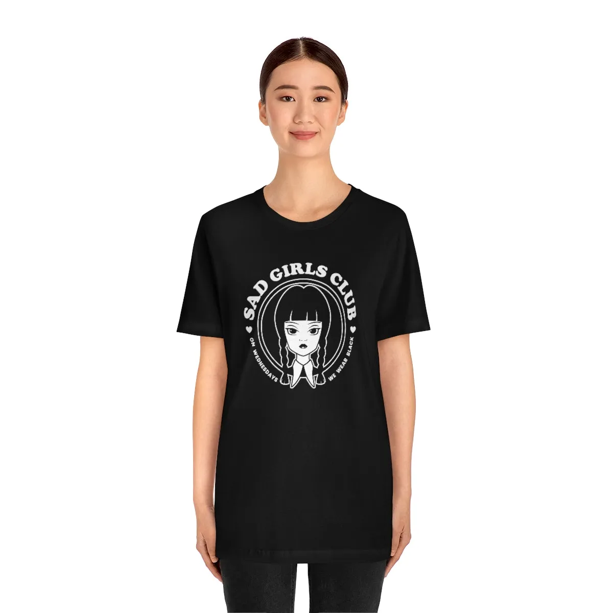 Wednesday Addams Sad Girls Club Soft Tee