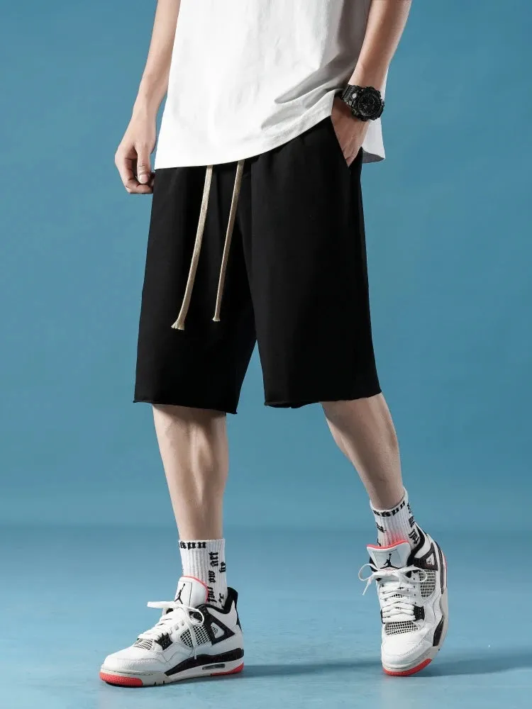 WIDE-LEG COTTON SHORTS