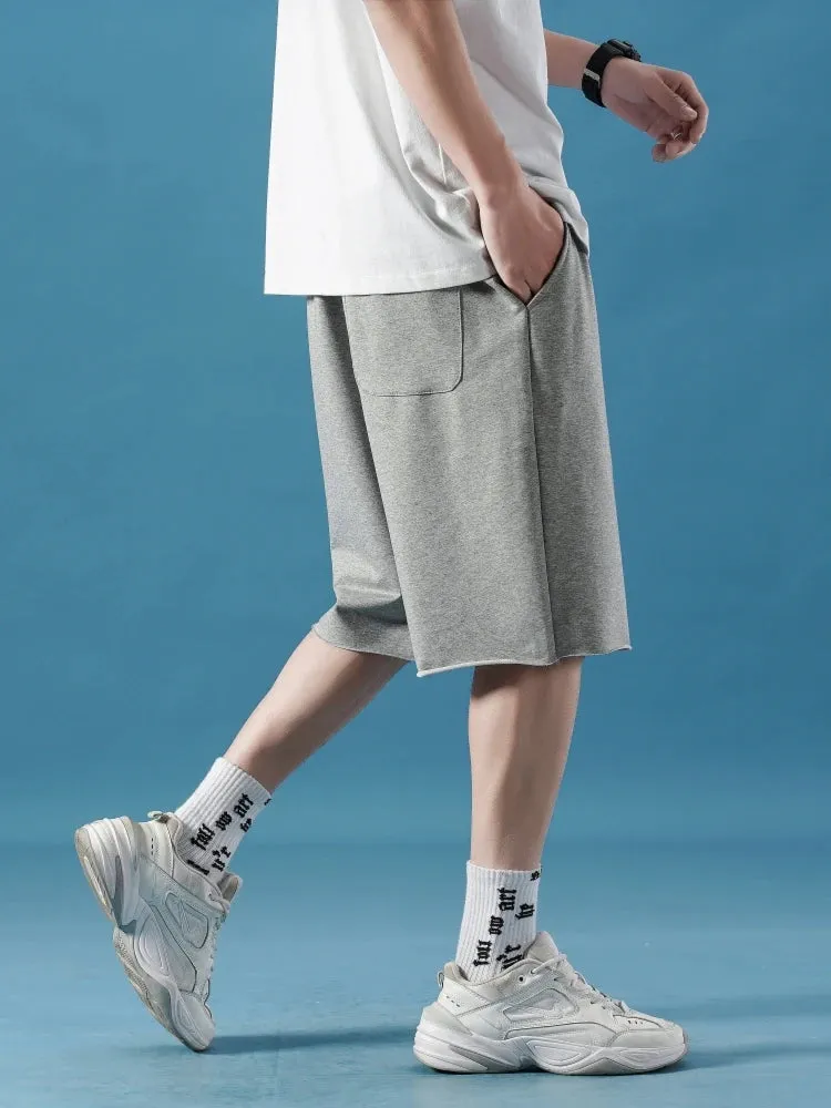 WIDE-LEG COTTON SHORTS