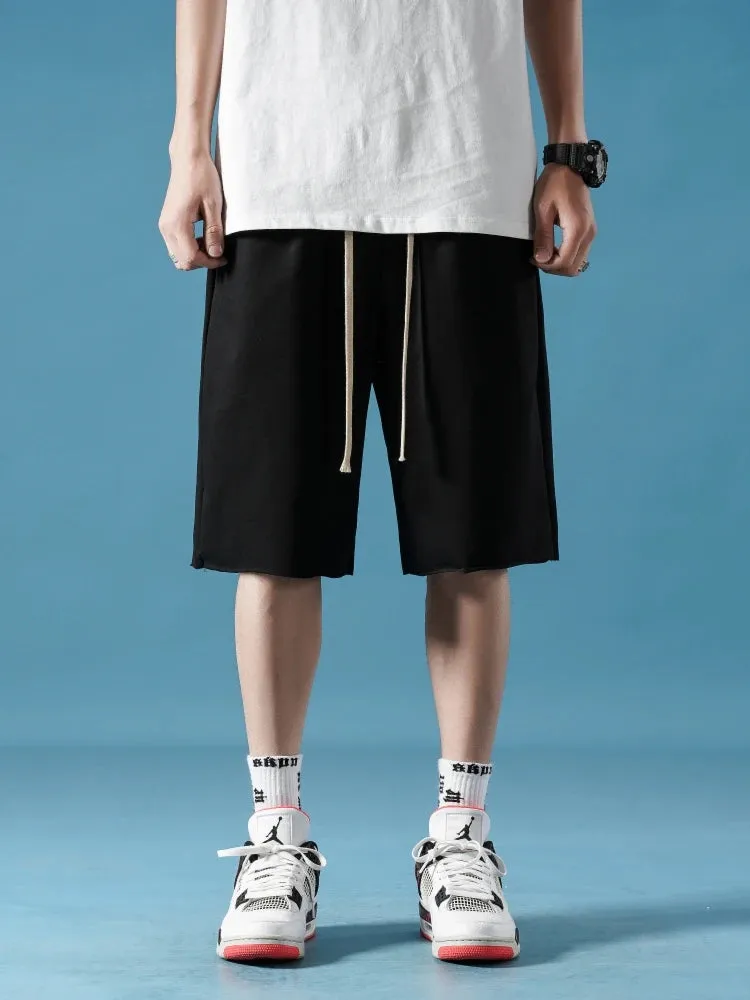 WIDE-LEG COTTON SHORTS