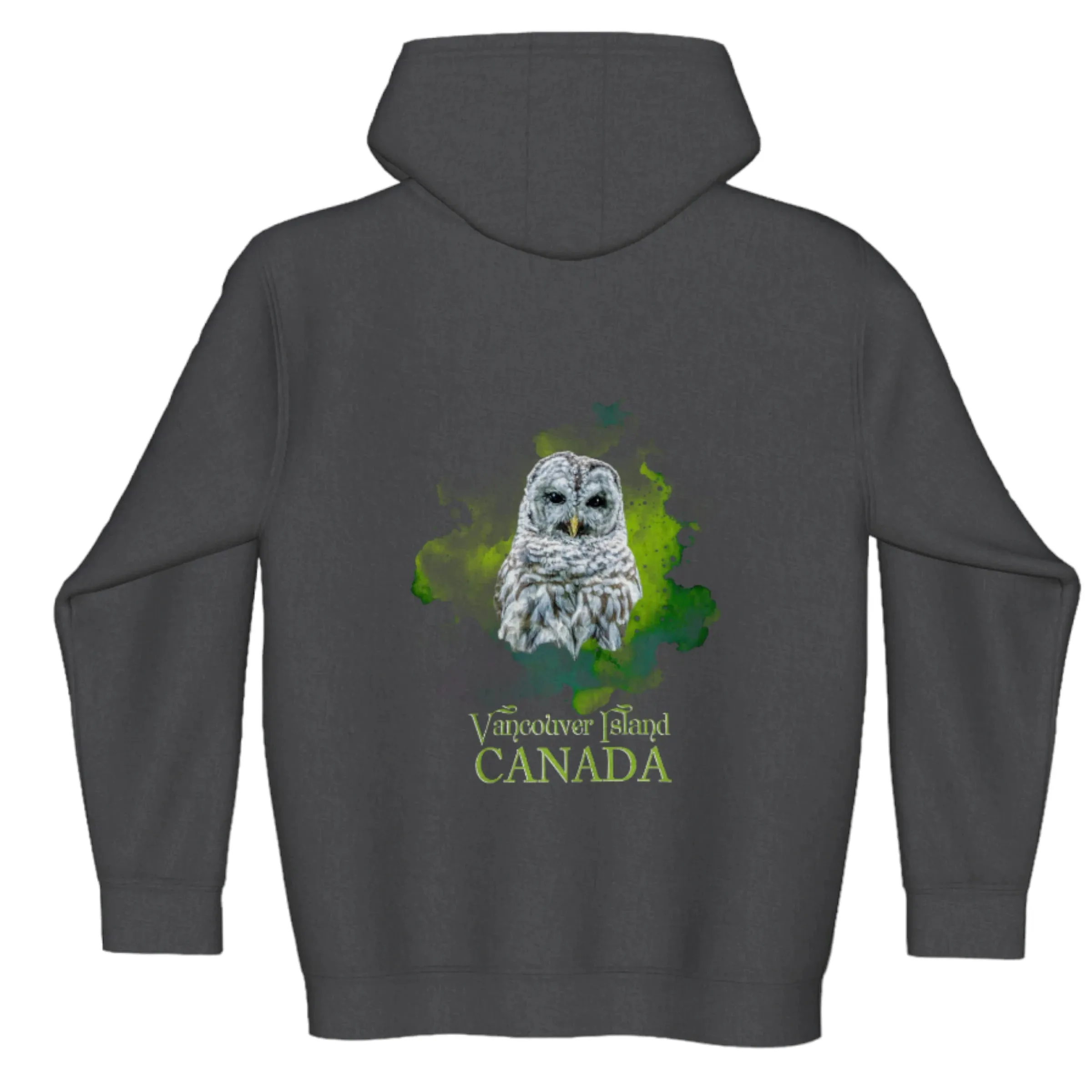 Wise Owl Vancouver Island Canada Premium Zipper Hoodie