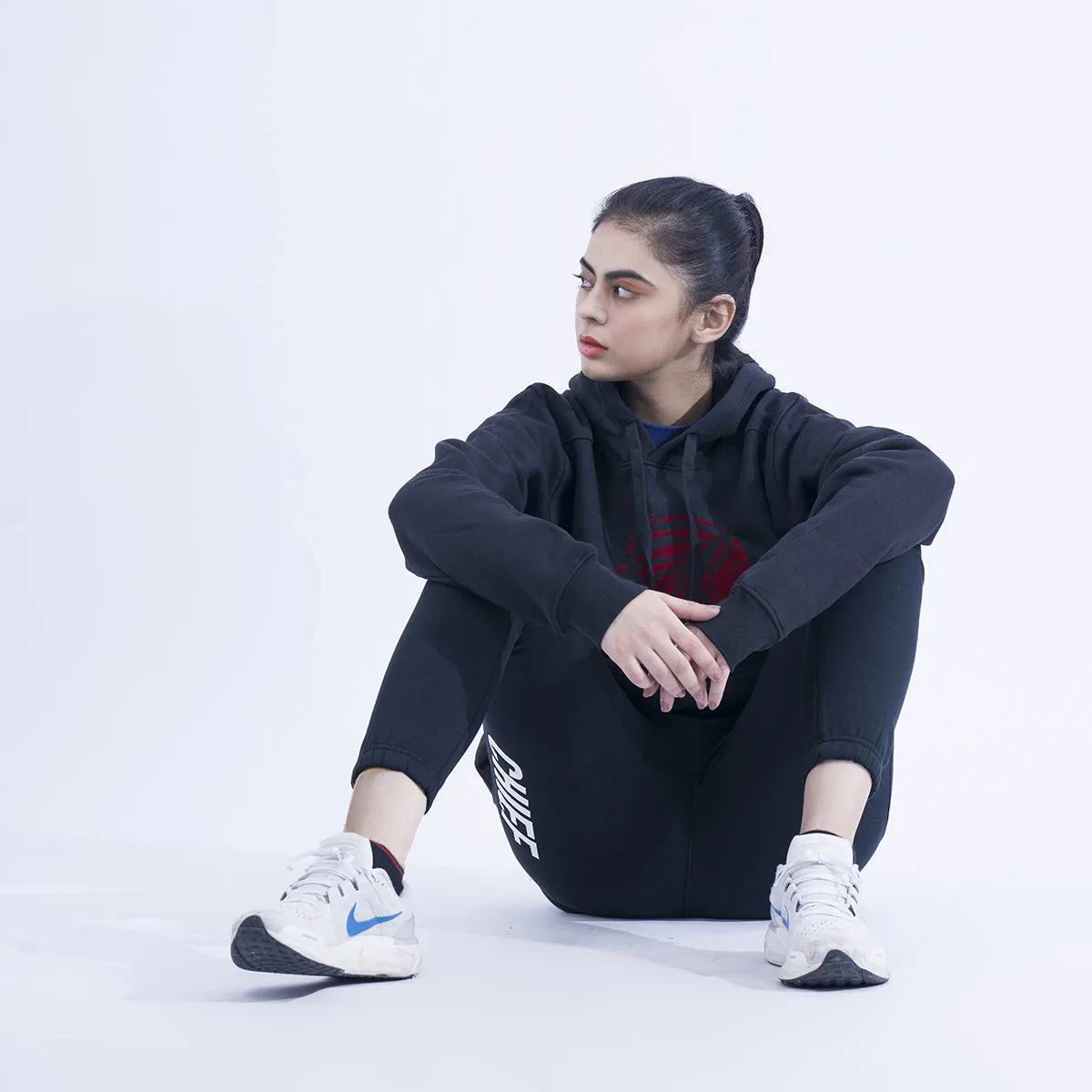 Women Black Hoodie