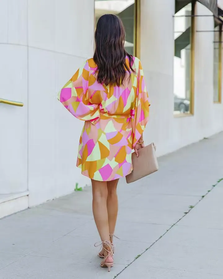Women's Beautiful Fashionable Print Shirt Dress Dresses