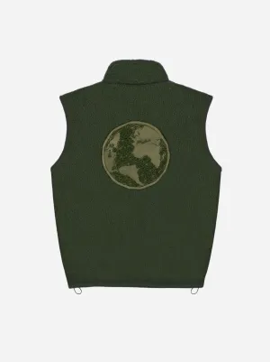 WORLD FLEECE VEST - KHAKI